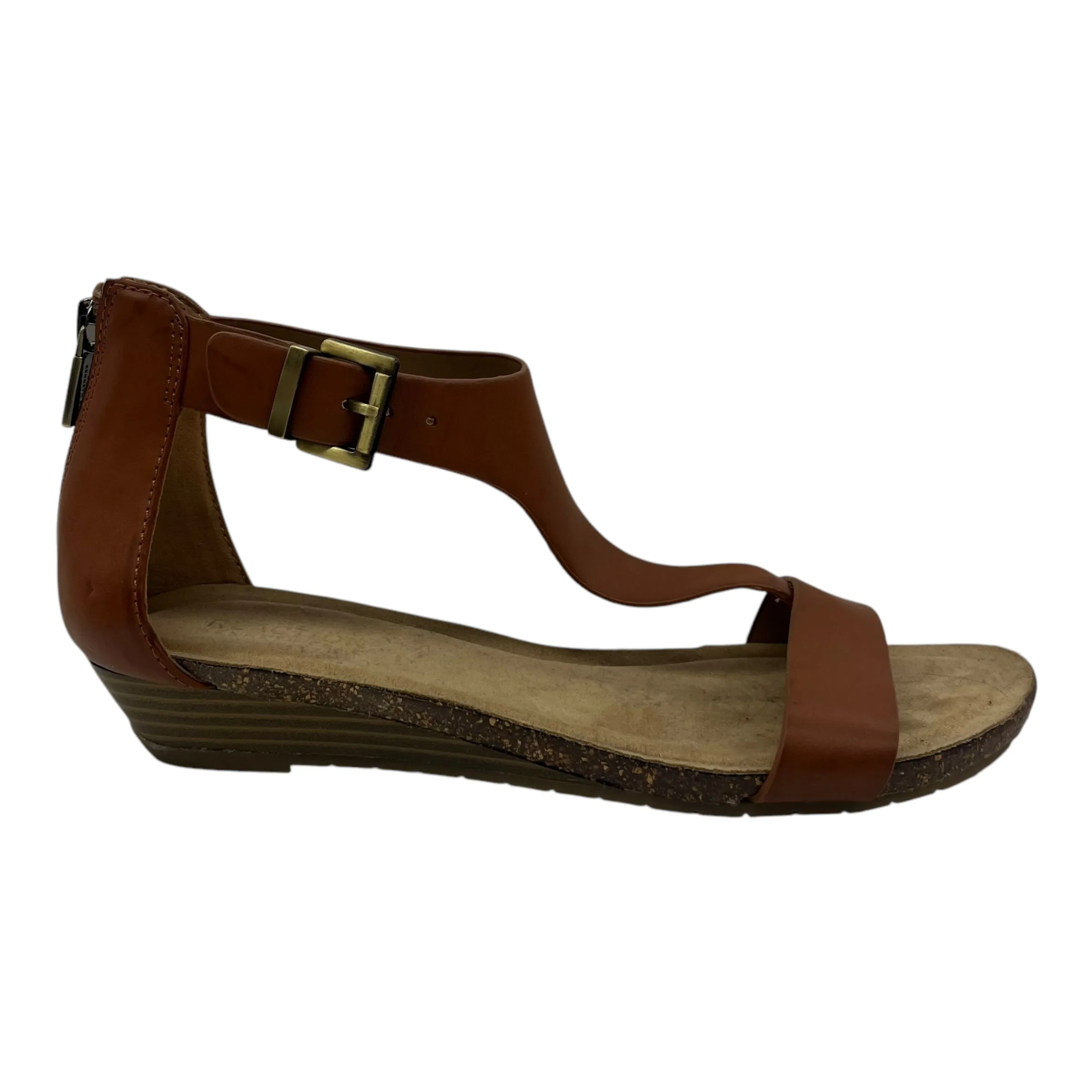 Sandals Flats By Kenneth Cole Reaction In Brown, Size:6.5