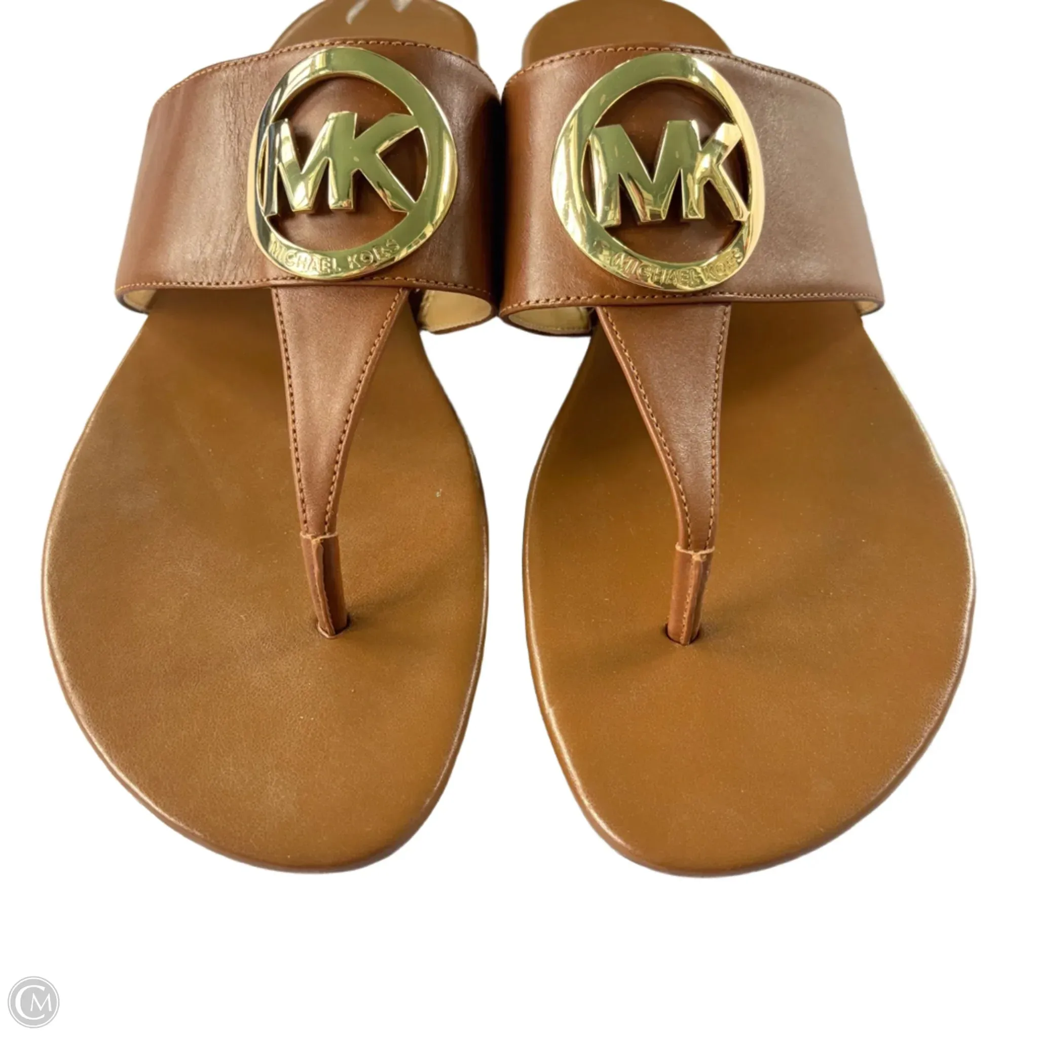 Sandals Flats By Michael By Michael Kors In Brown, Size: 9