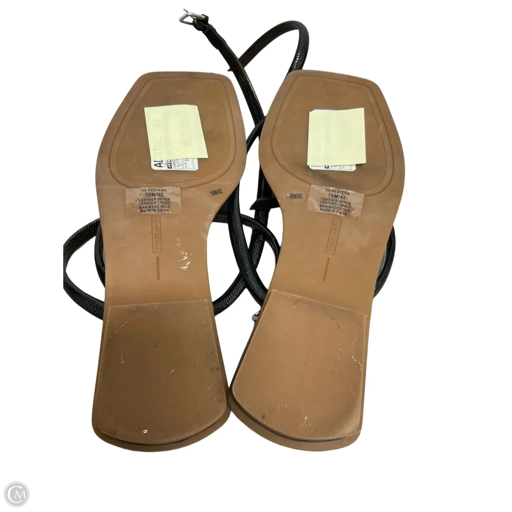 Sandals Flats By Vince Camuto In Black, Size: 10