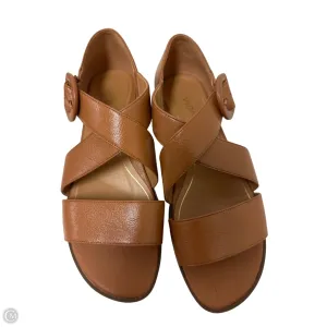 Sandals Flats By Vionic In Brown, Size: 9