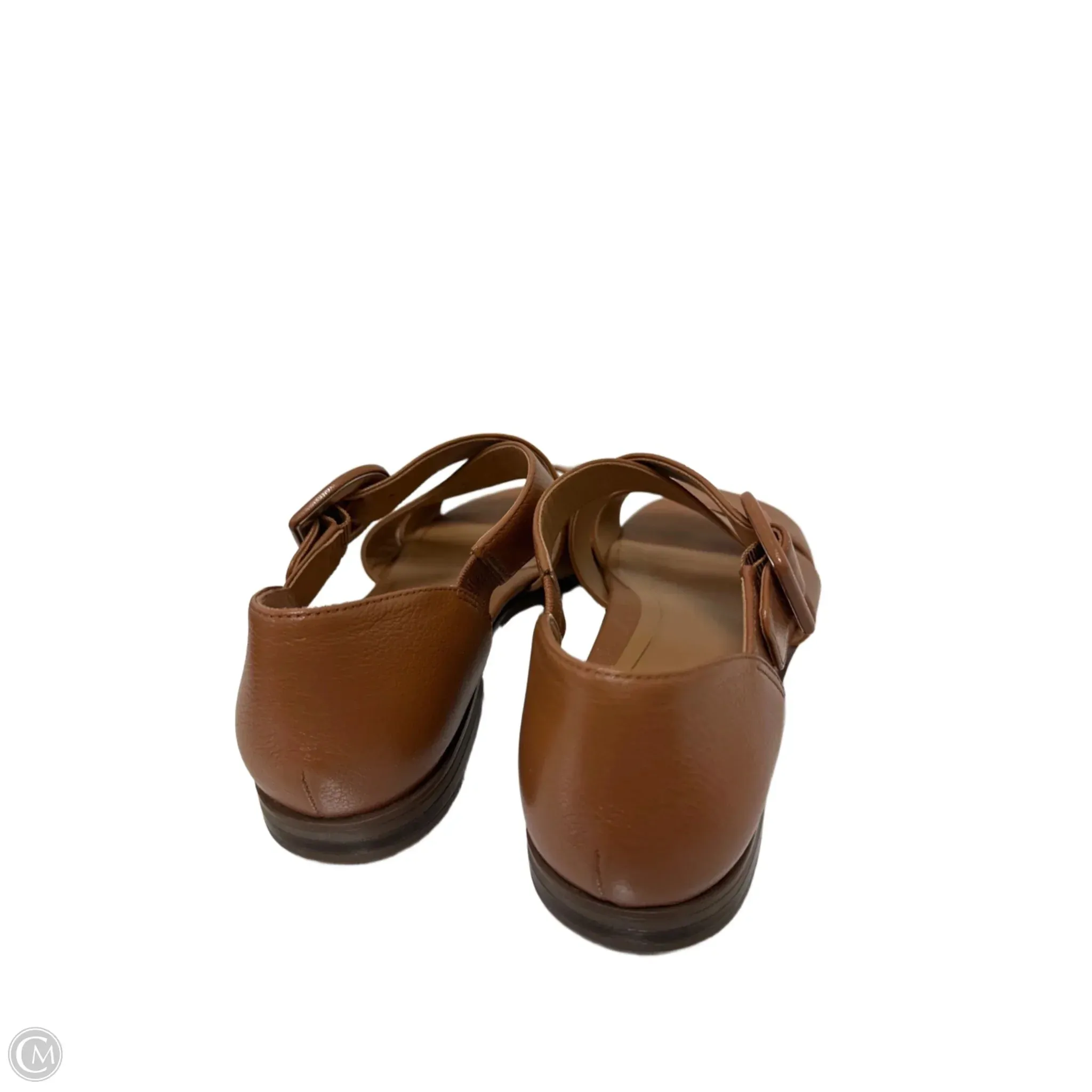 Sandals Flats By Vionic In Brown, Size: 9