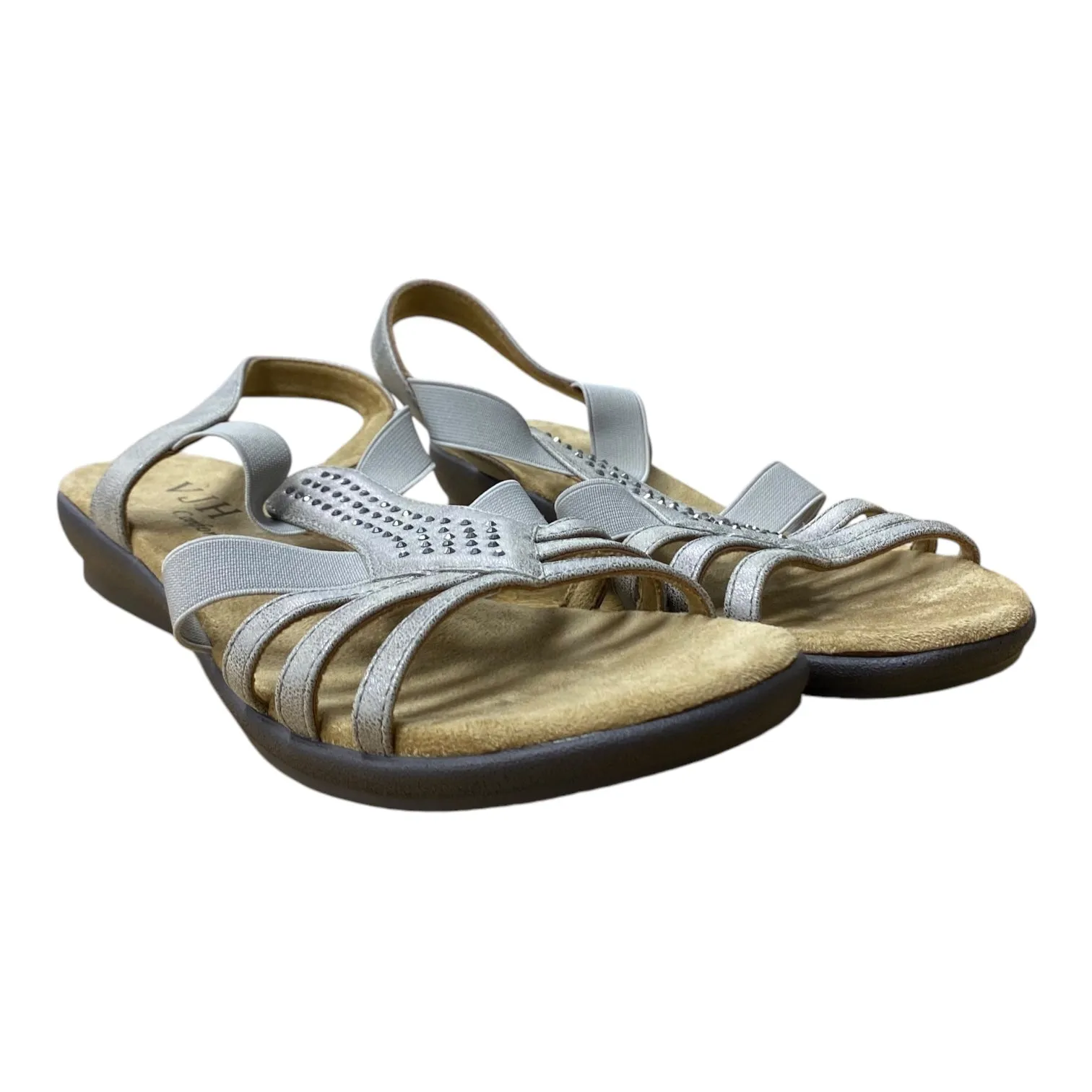 Sandals Flats By Vjh Confort In Taupe, Size:10