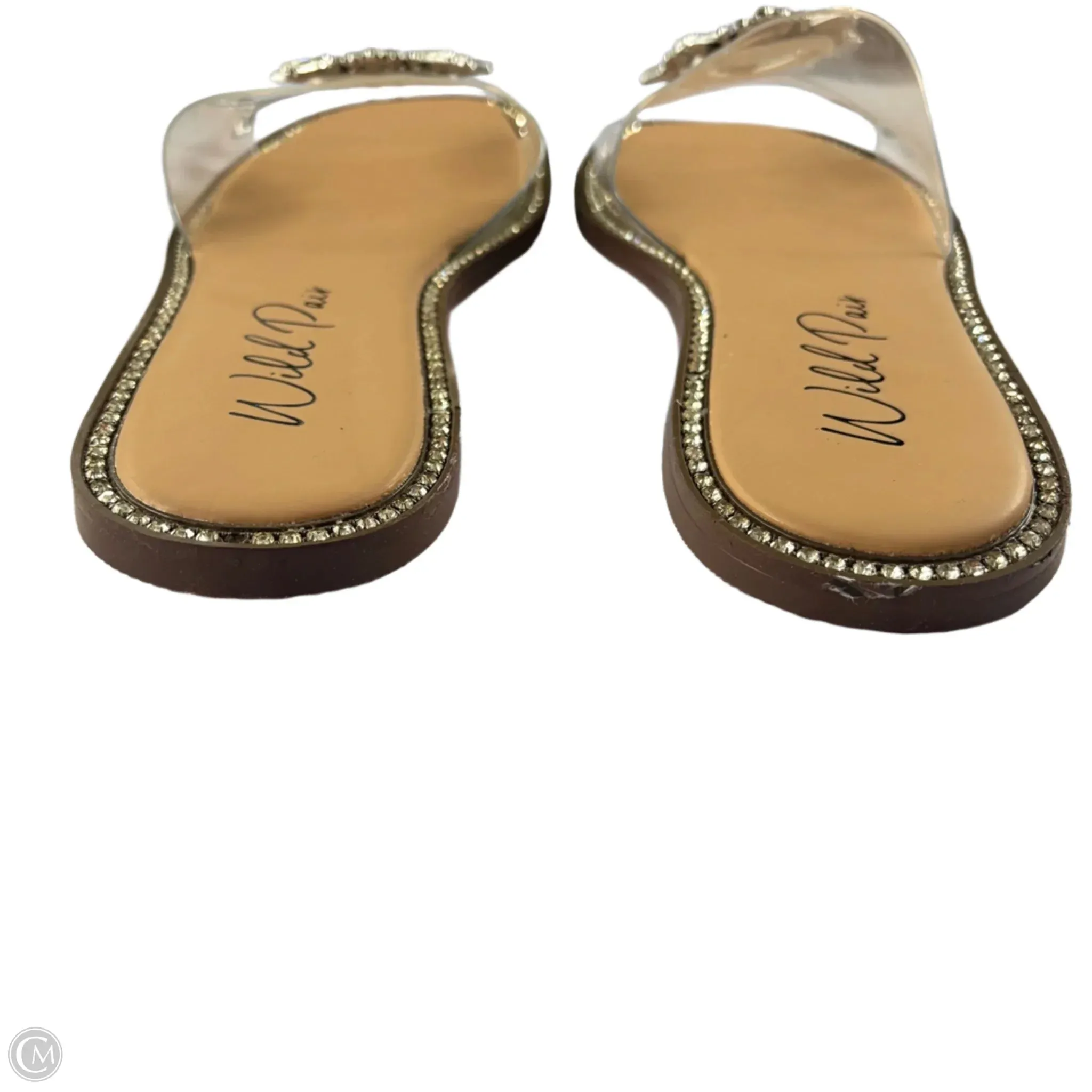 Sandals Flats By Wild Pair In Clear, Size: 9