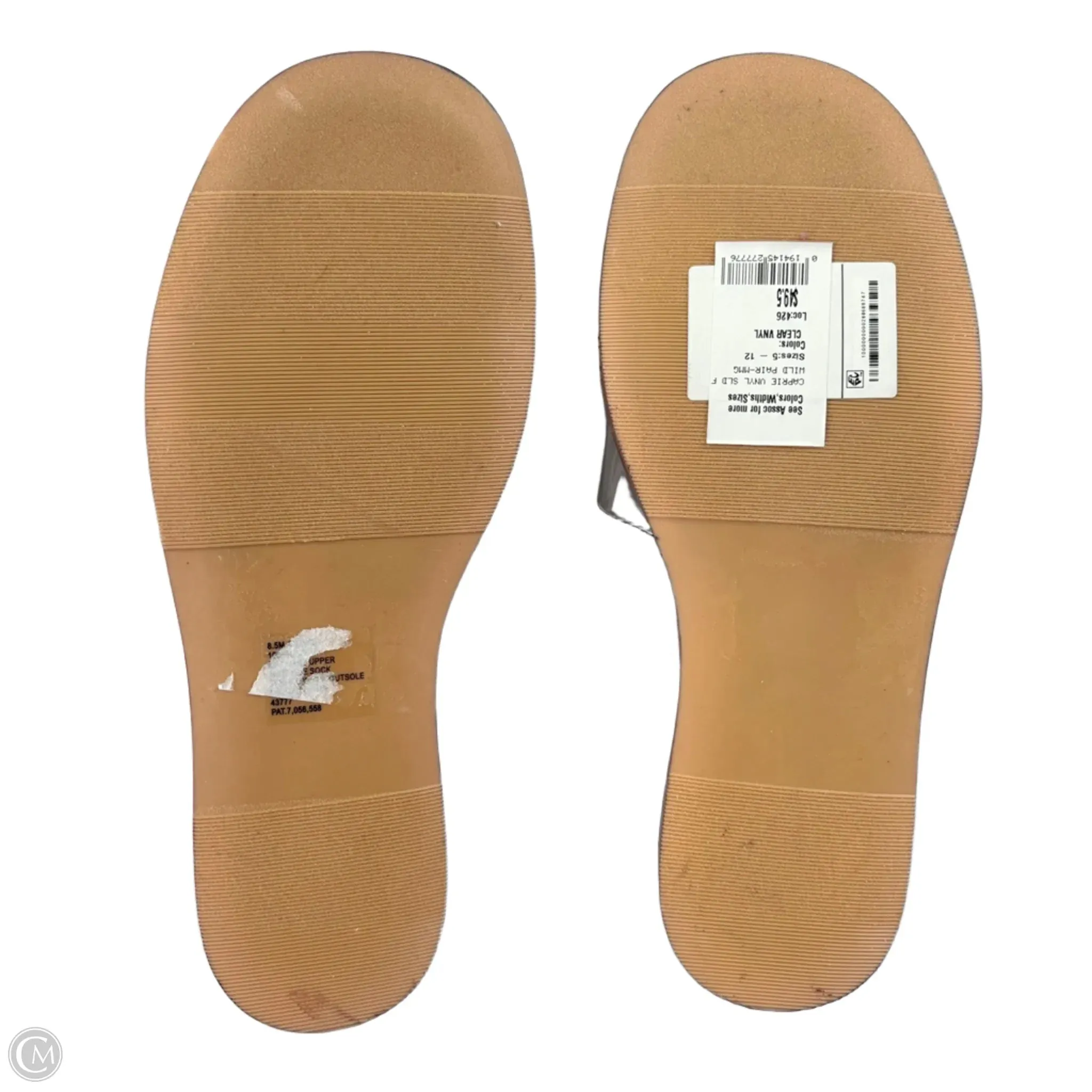 Sandals Flats By Wild Pair In Clear, Size: 9