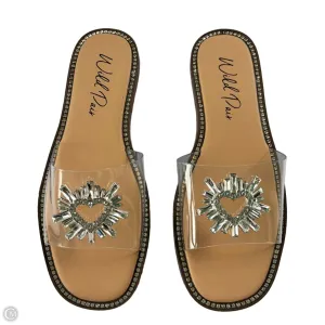 Sandals Flats By Wild Pair In Clear, Size: 9