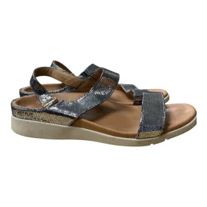 Sandals Flats ByStrive In Silver, Size:9.5
