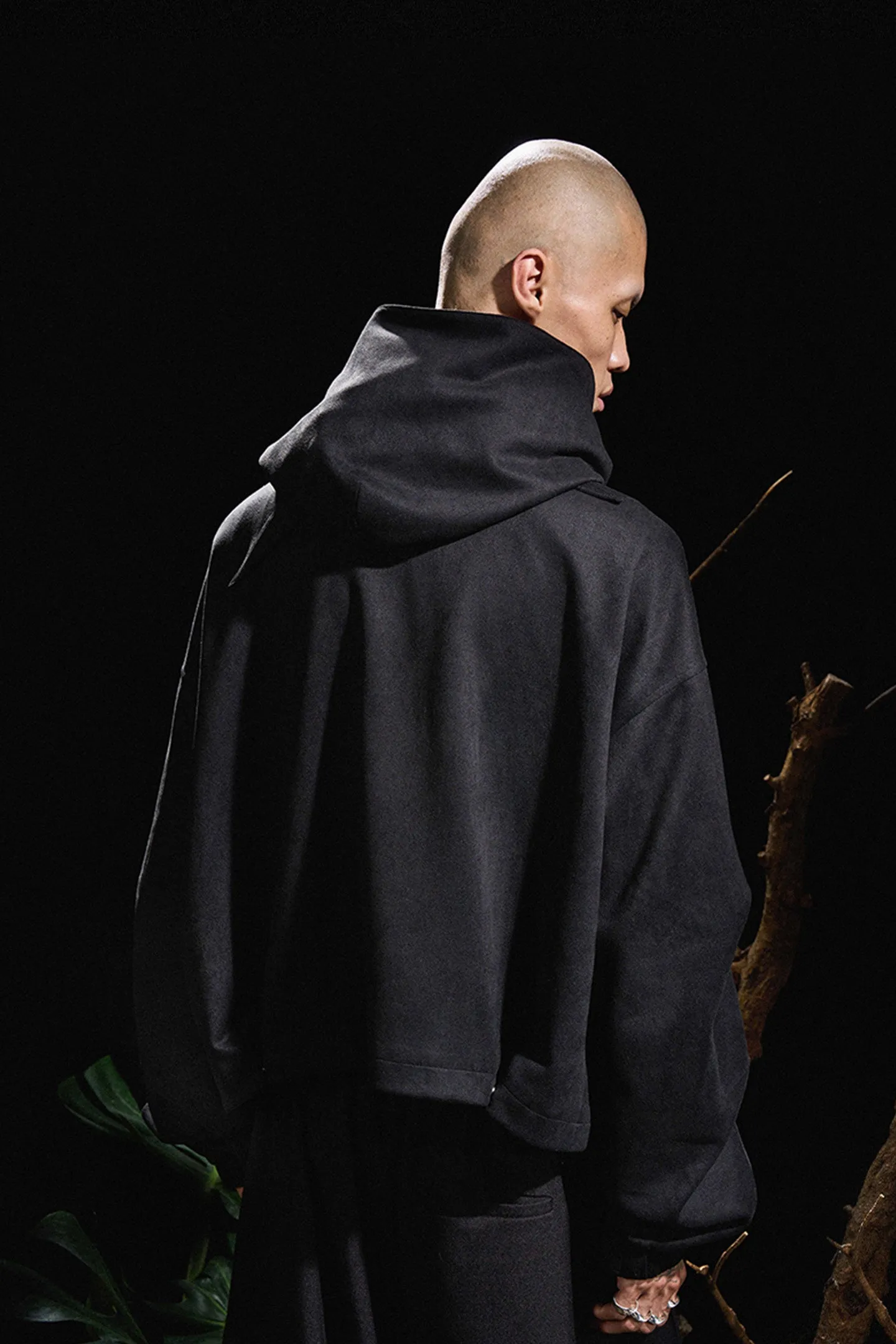 Scimitar Cuffs Cropped suede jacket
