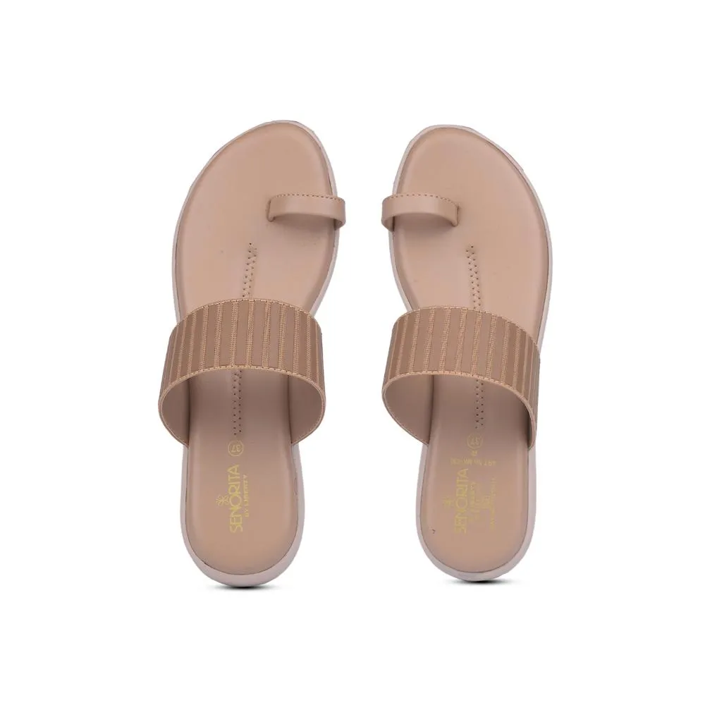Senorita By Liberty Women MK-232 Beige Casual Thong