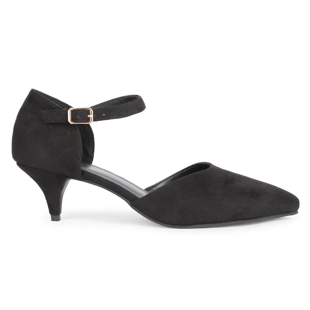 Senorita Casual Black Sandal For Women KITTEN-2E By Liberty