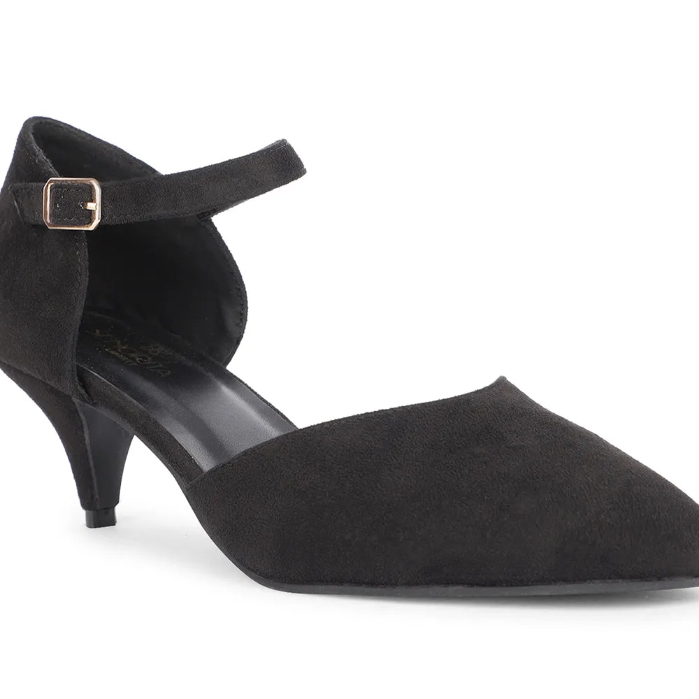 Senorita Casual Black Sandal For Women KITTEN-2E By Liberty