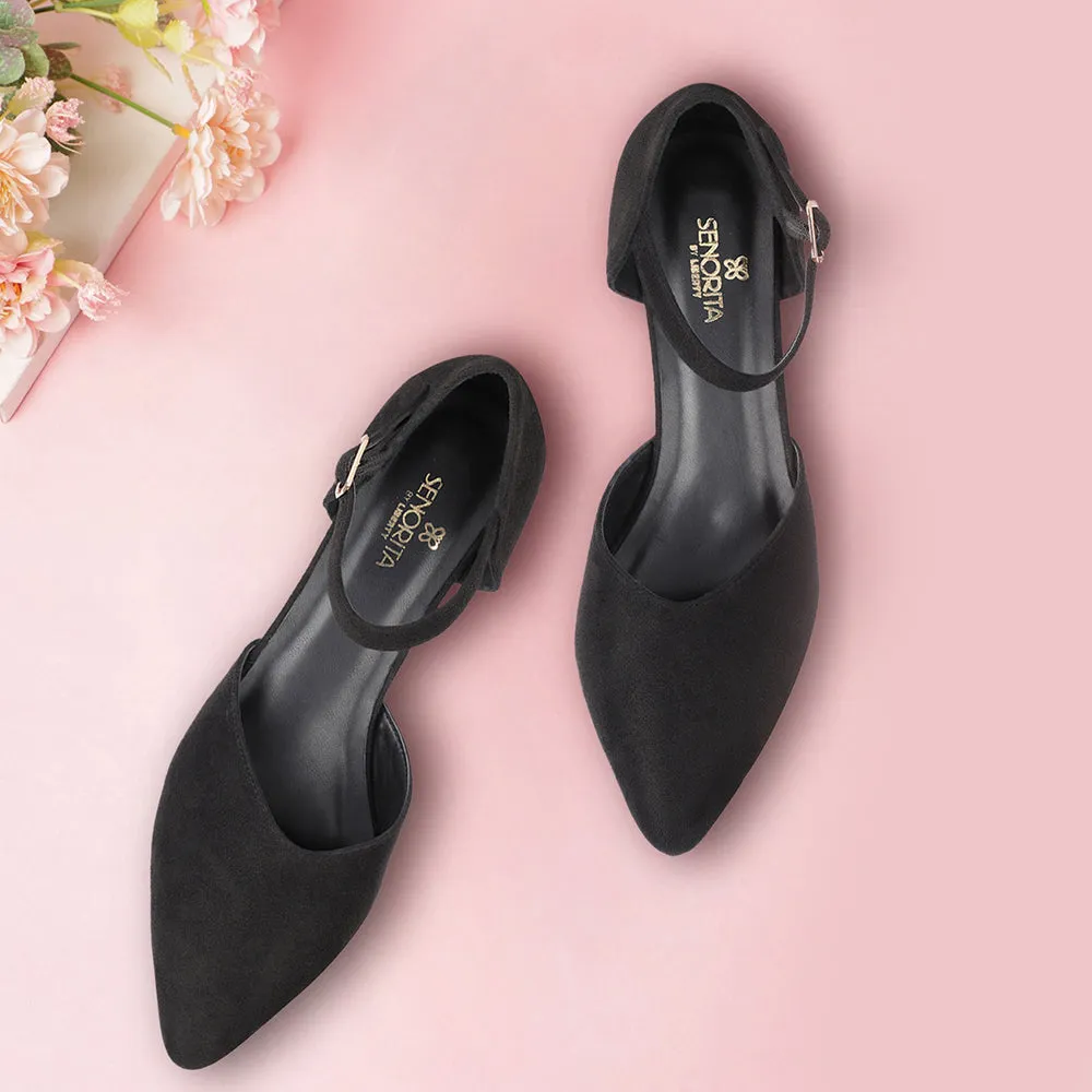 Senorita Casual Black Sandal For Women KITTEN-2E By Liberty