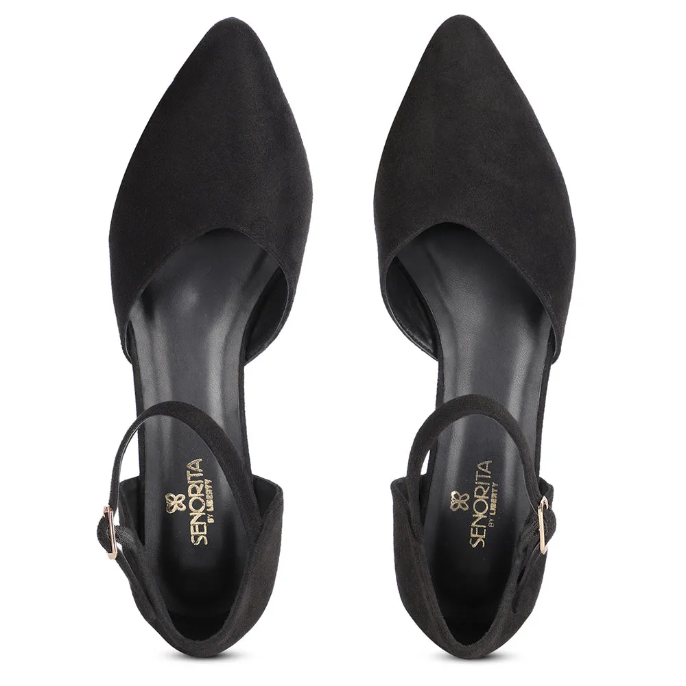 Senorita Casual Black Sandal For Women KITTEN-2E By Liberty
