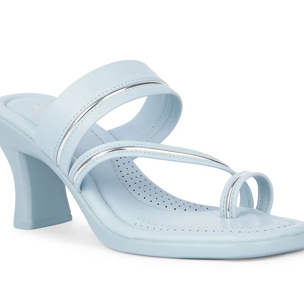 Senorita Casual S.Blue Block Heels For Women D839-03 By Liberty