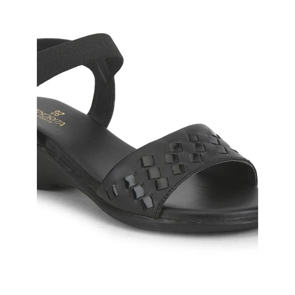 Senorita Ethnic Sandal For Ladies (Black) MDL-80 By Liberty