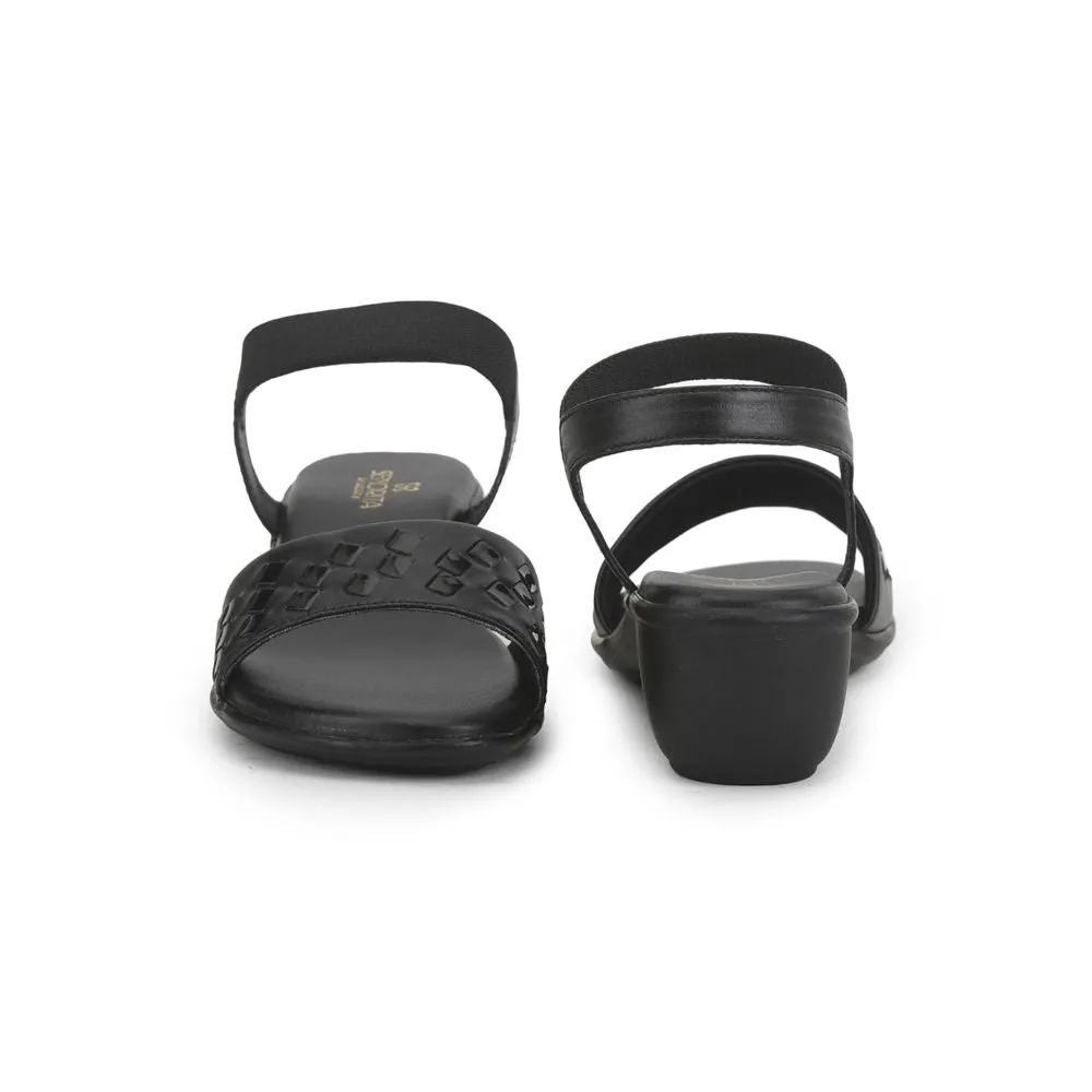 Senorita Ethnic Sandal For Ladies (Black) MDL-80 By Liberty