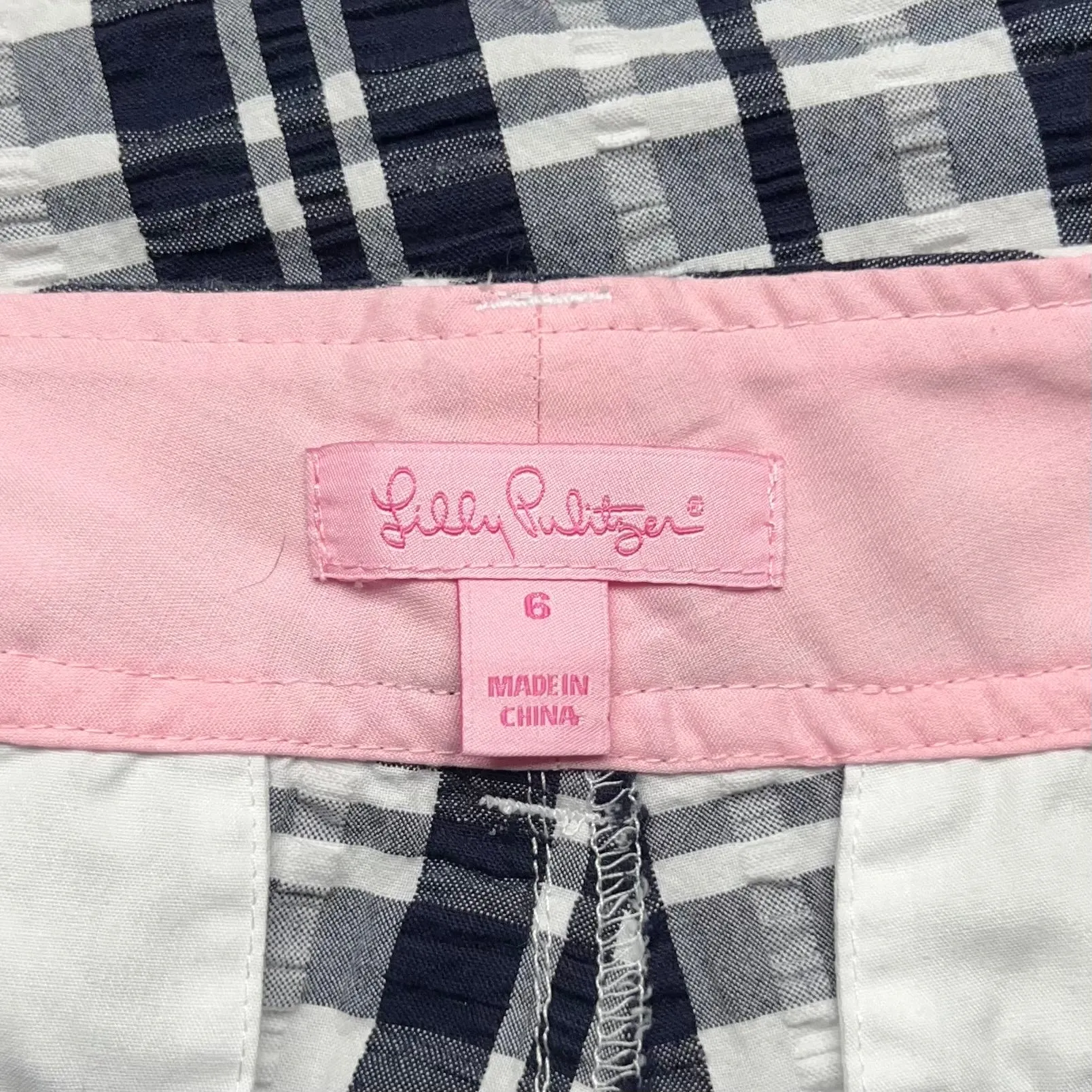 Shorts Designer By Lilly Pulitzer In Black & White, Size: 6