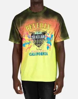 Sixelar SUNSET BEVERLY HILLS AIRBRUSH TEE