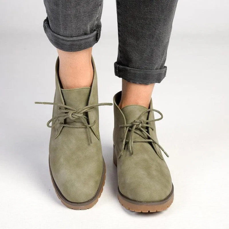 Soft Style By Hush Puppies Sam Ankle Bootie - Khaki