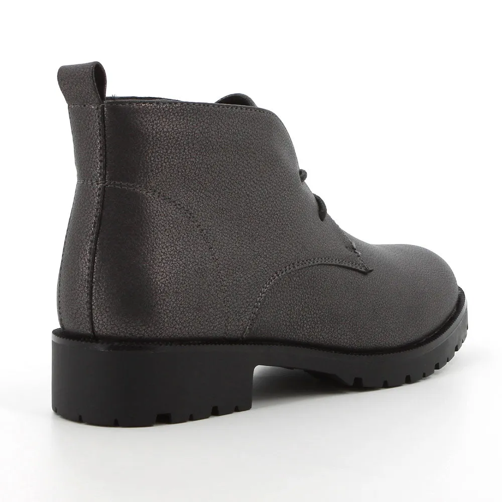 Soft Style By Hush Puppies Sam Metallic Ankle Bootie - Pewter