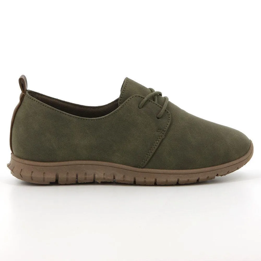 Soft Style by Hush Puppy Narissa Nubuck Sneaker - Khaki