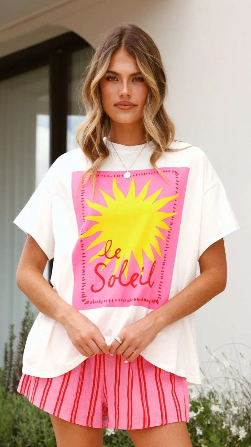 Soleil Top and Shorts Set - Pink
