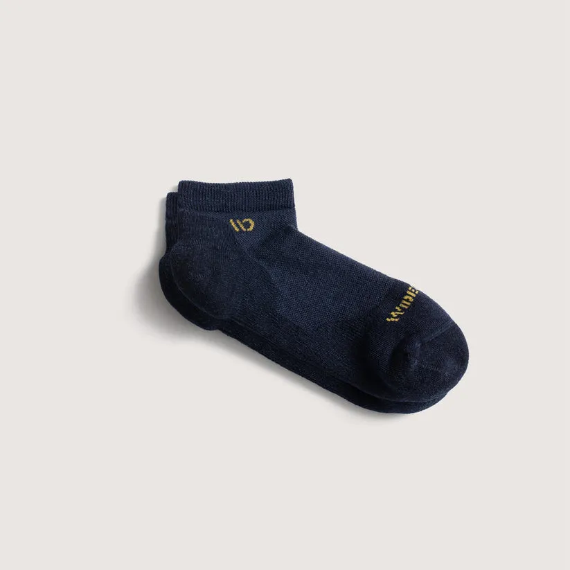 Solid Cushioned No Show Socks