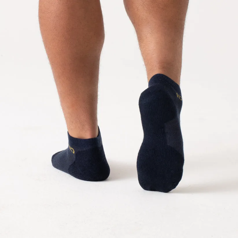 Solid Cushioned No Show Socks