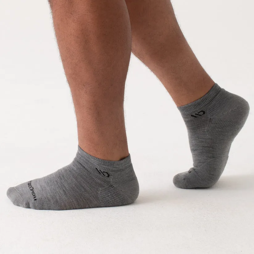 Solid Cushioned No Show Socks