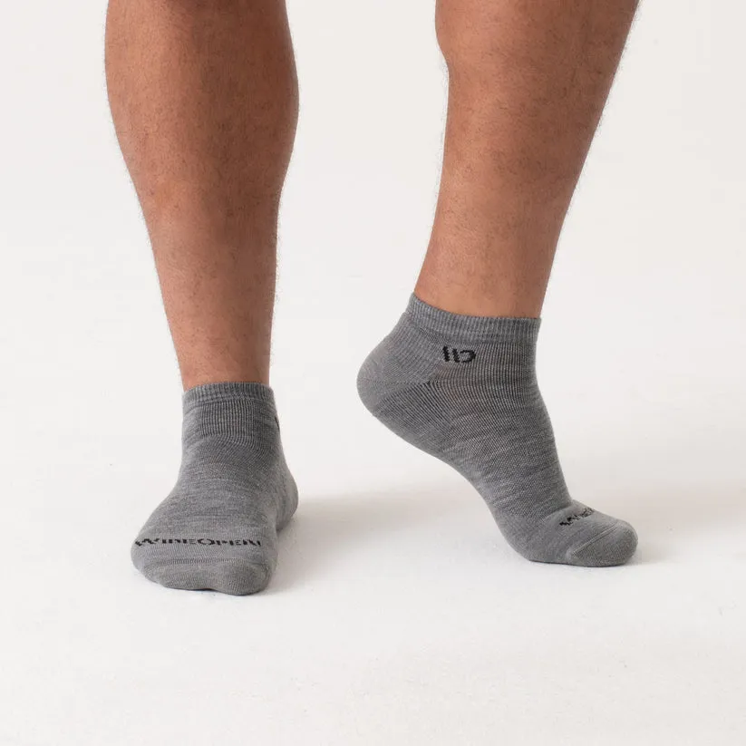Solid Cushioned No Show Socks