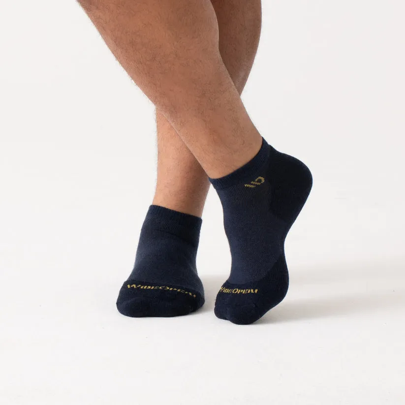 Solid Cushioned No Show Socks