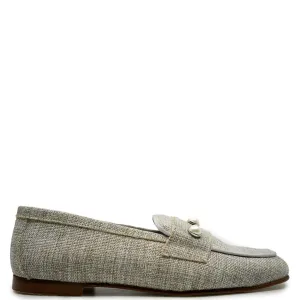 Spain Co Stone Linen Pearl Loafer
