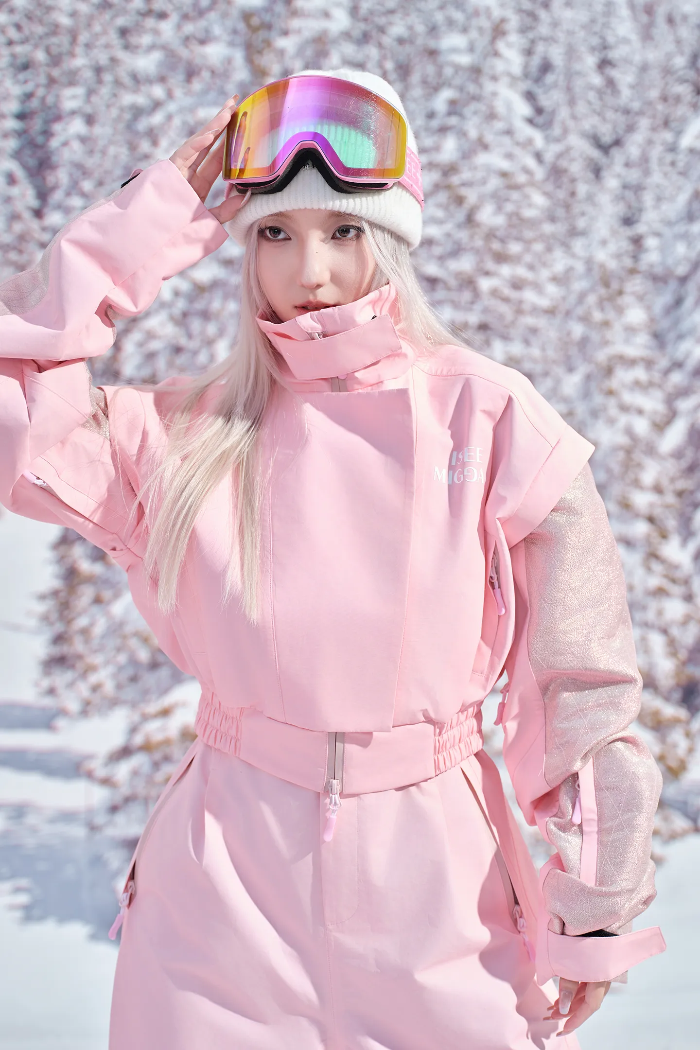 【Streaming Light】 Skiwear Snowboard Suit Slim Professional Ski Suit