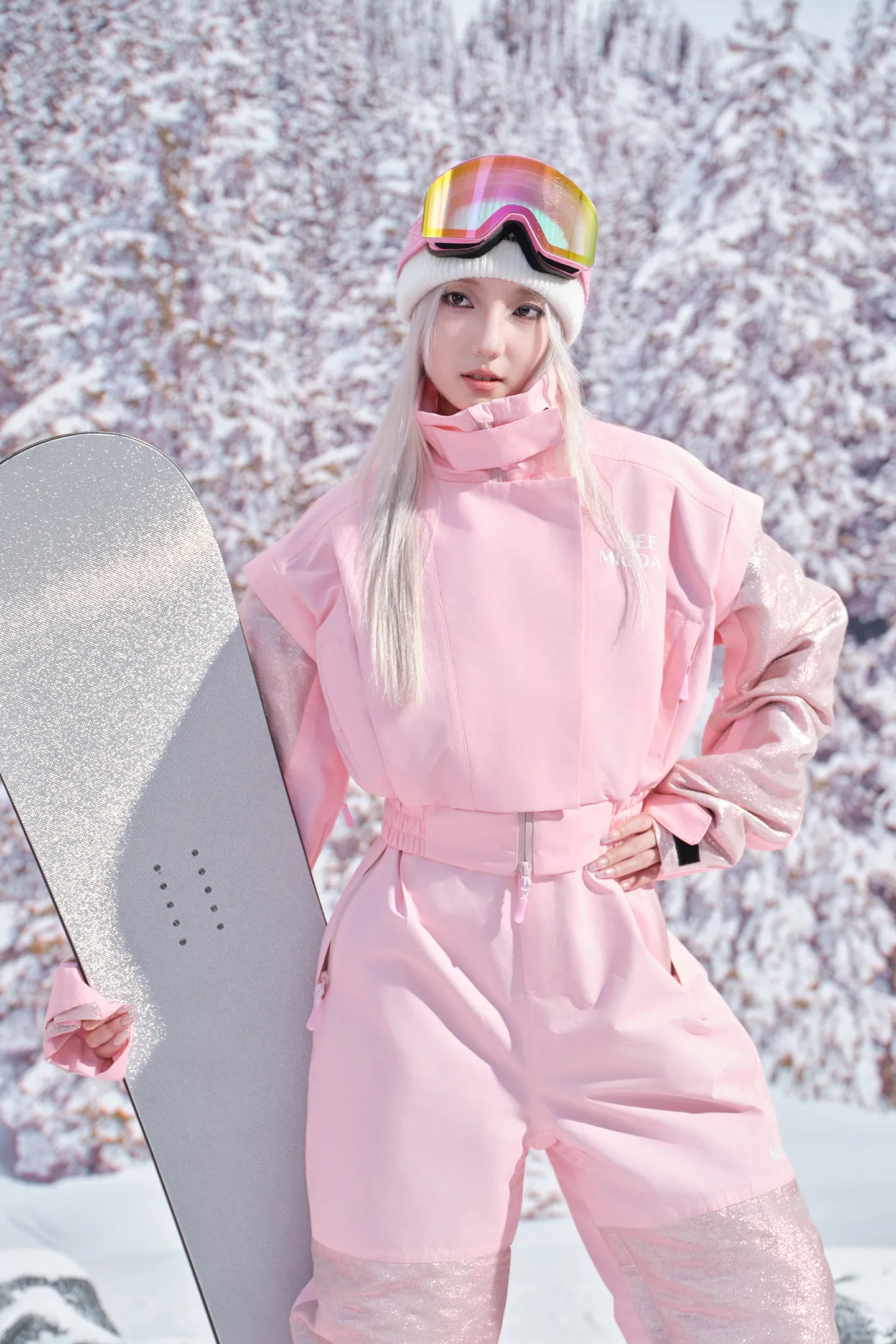 【Streaming Light】 Skiwear Snowboard Suit Slim Professional Ski Suit