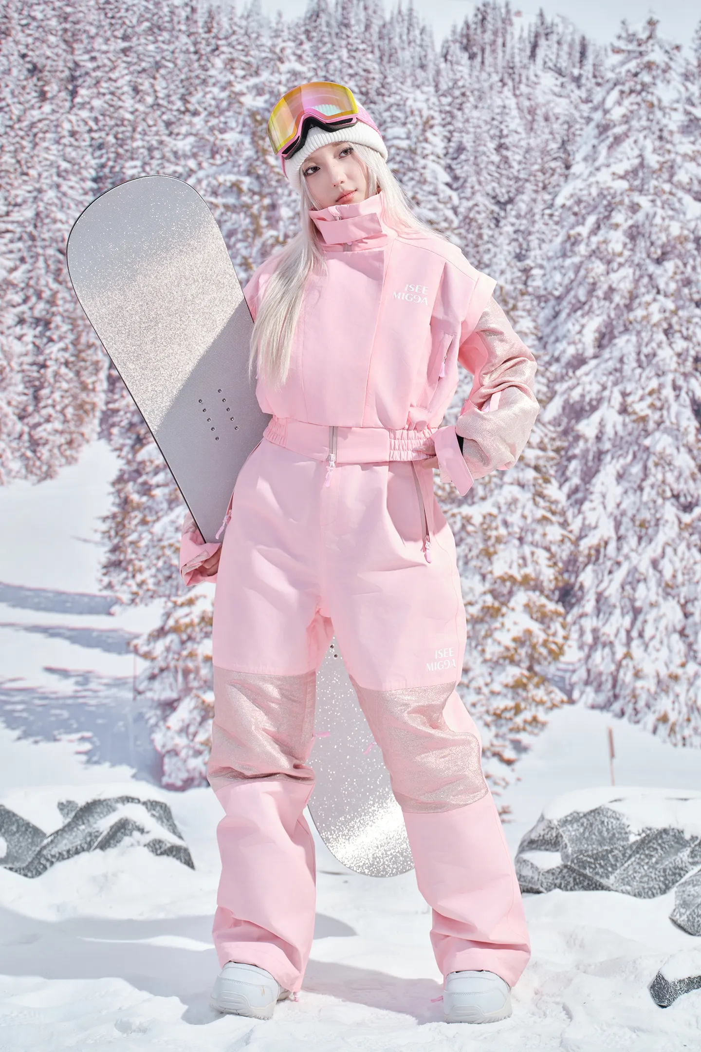 【Streaming Light】 Skiwear Snowboard Suit Slim Professional Ski Suit