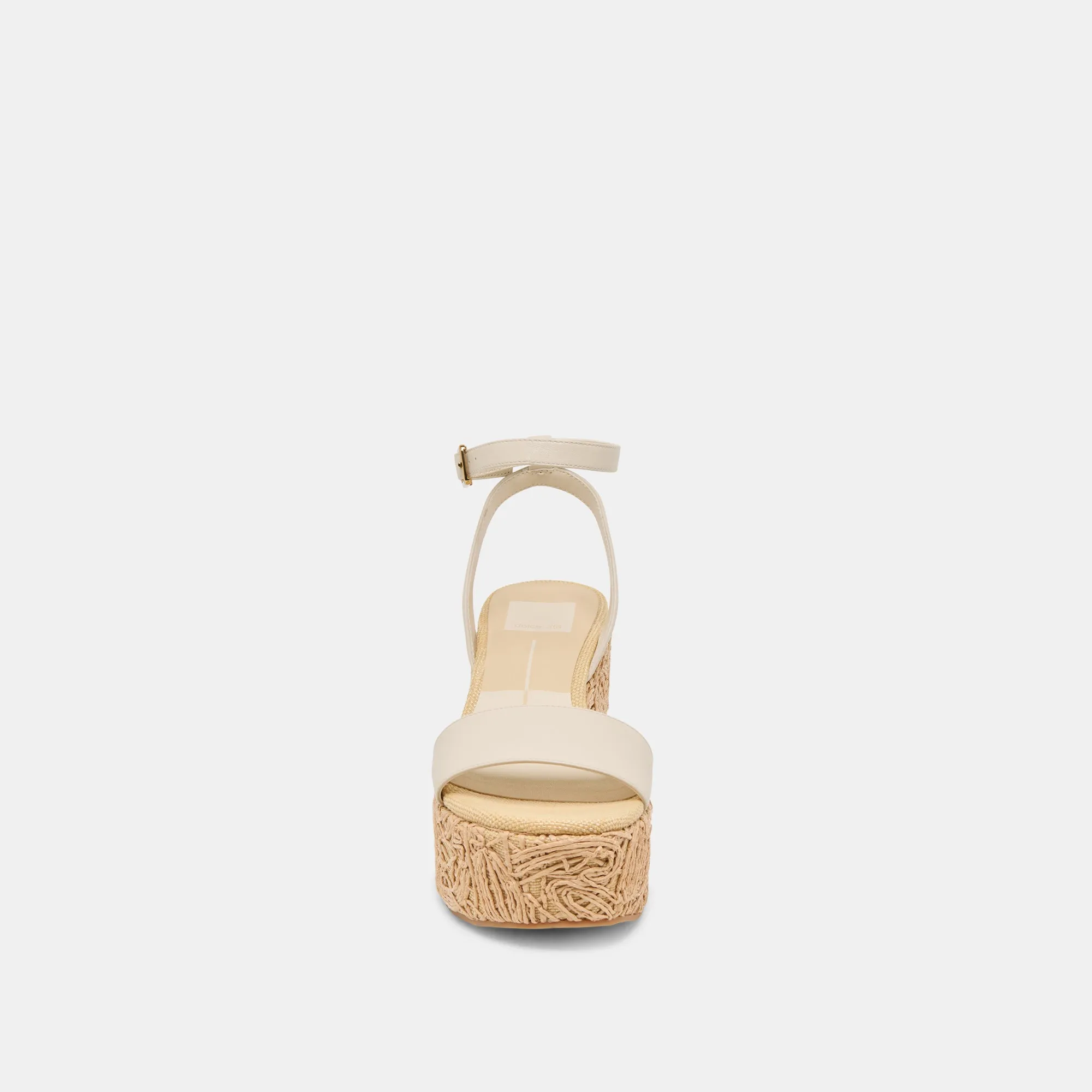 TALISA WEDGES IVORY LEATHER