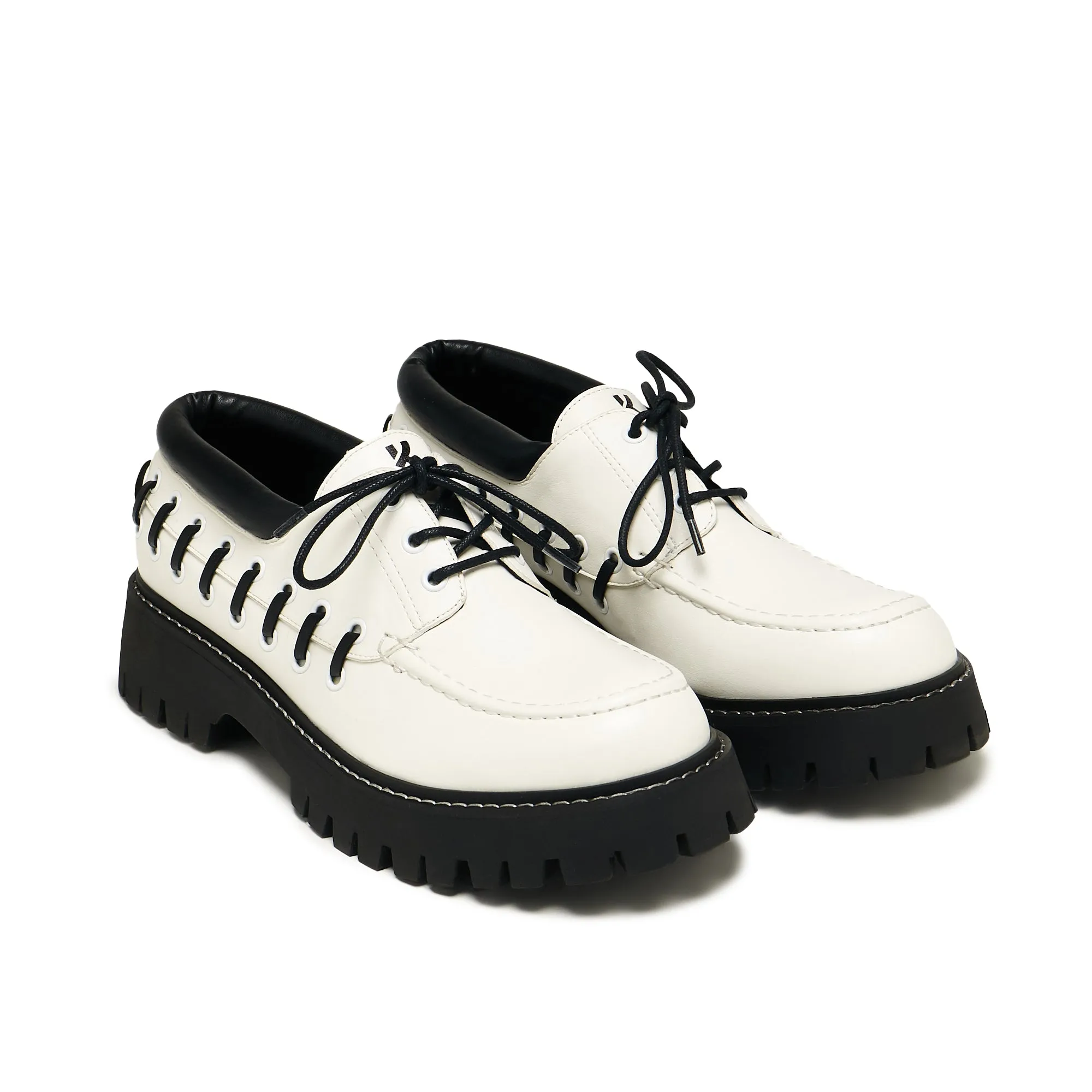 Tenar Men's Boat Shoes - Cream