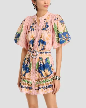The Dream Garden Pink Mini Dress