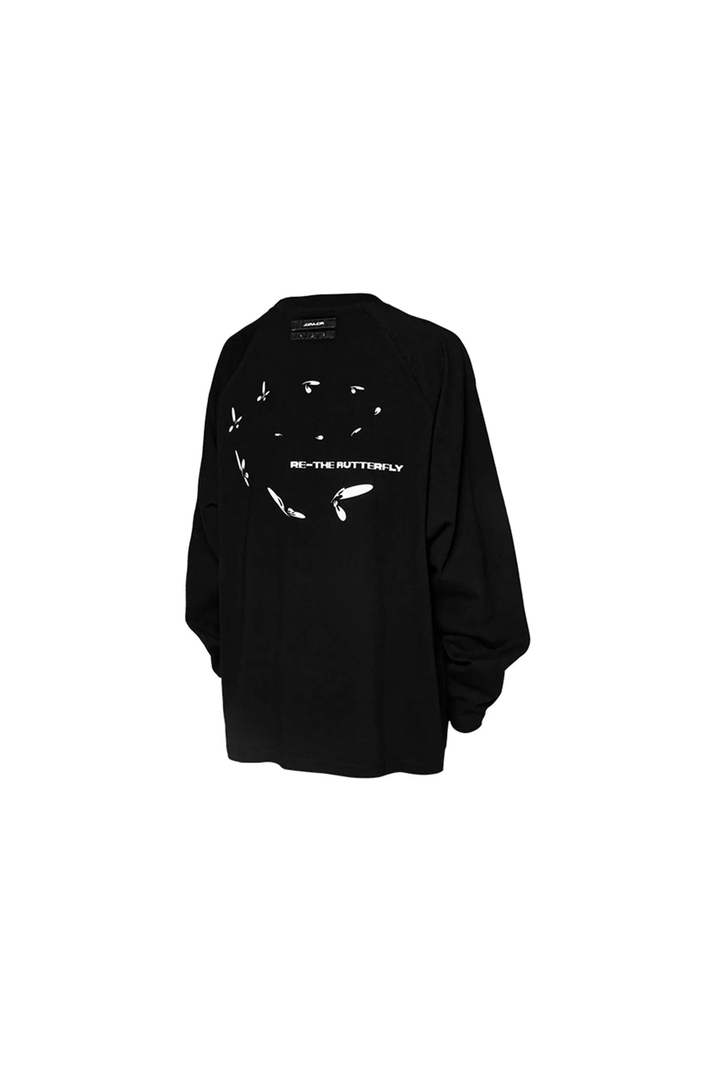 Two-tone Print Sstructured Long Sleeve T-shirt