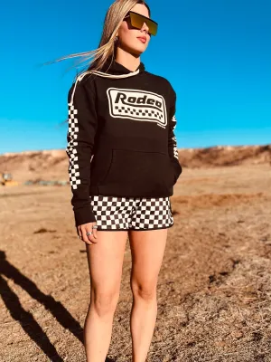 Unisex Rodeo Racer Black Hoodie*