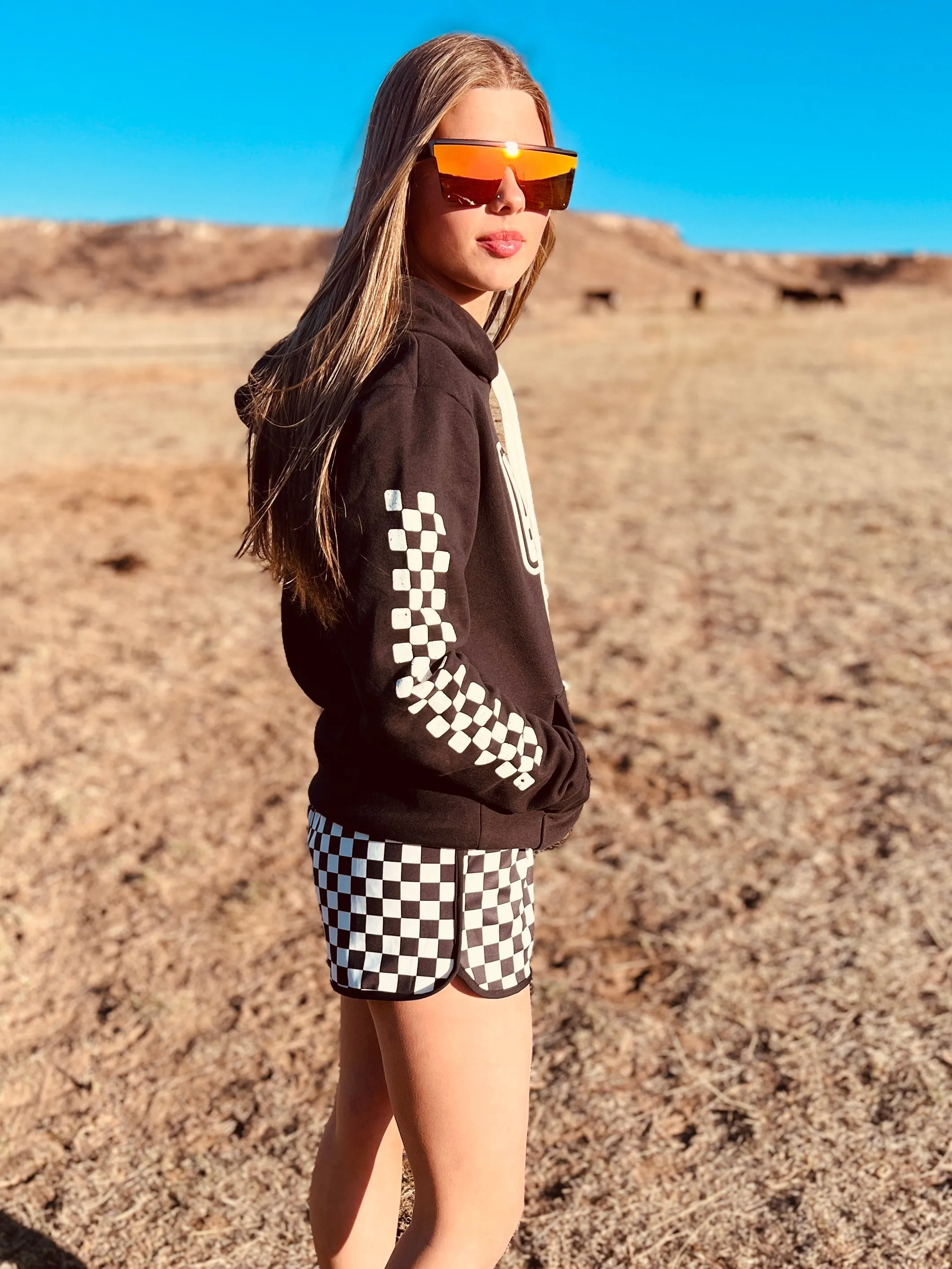 Unisex Rodeo Racer Black Hoodie*