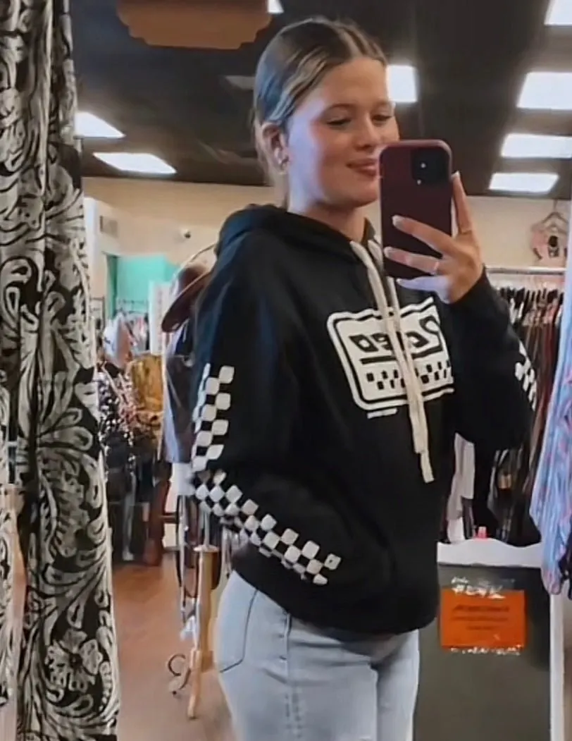 Unisex Rodeo Racer Black Hoodie*