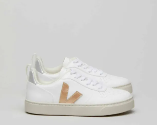 Veja White Platine Silver Lace Sneaker