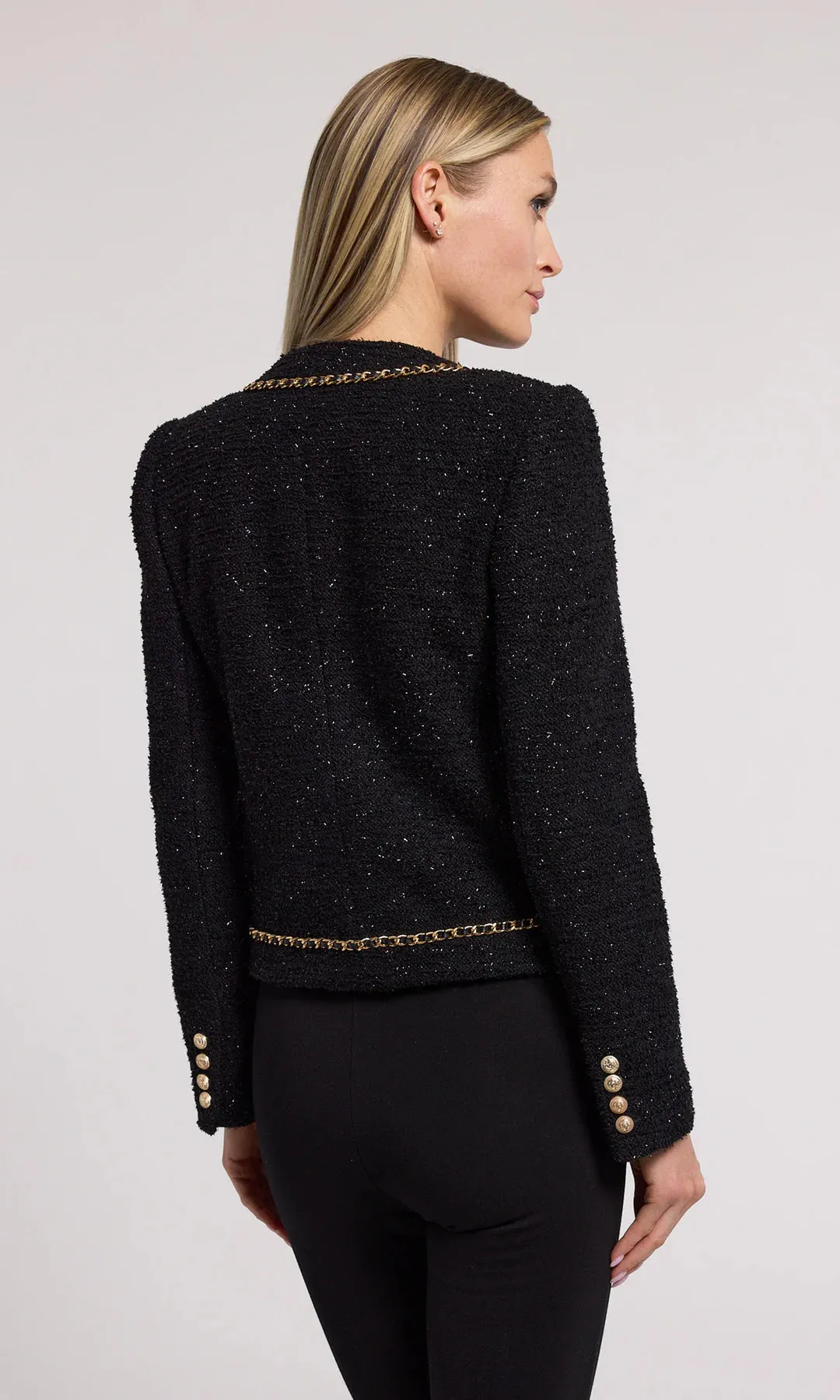 Velma Tweed Jacket - Black