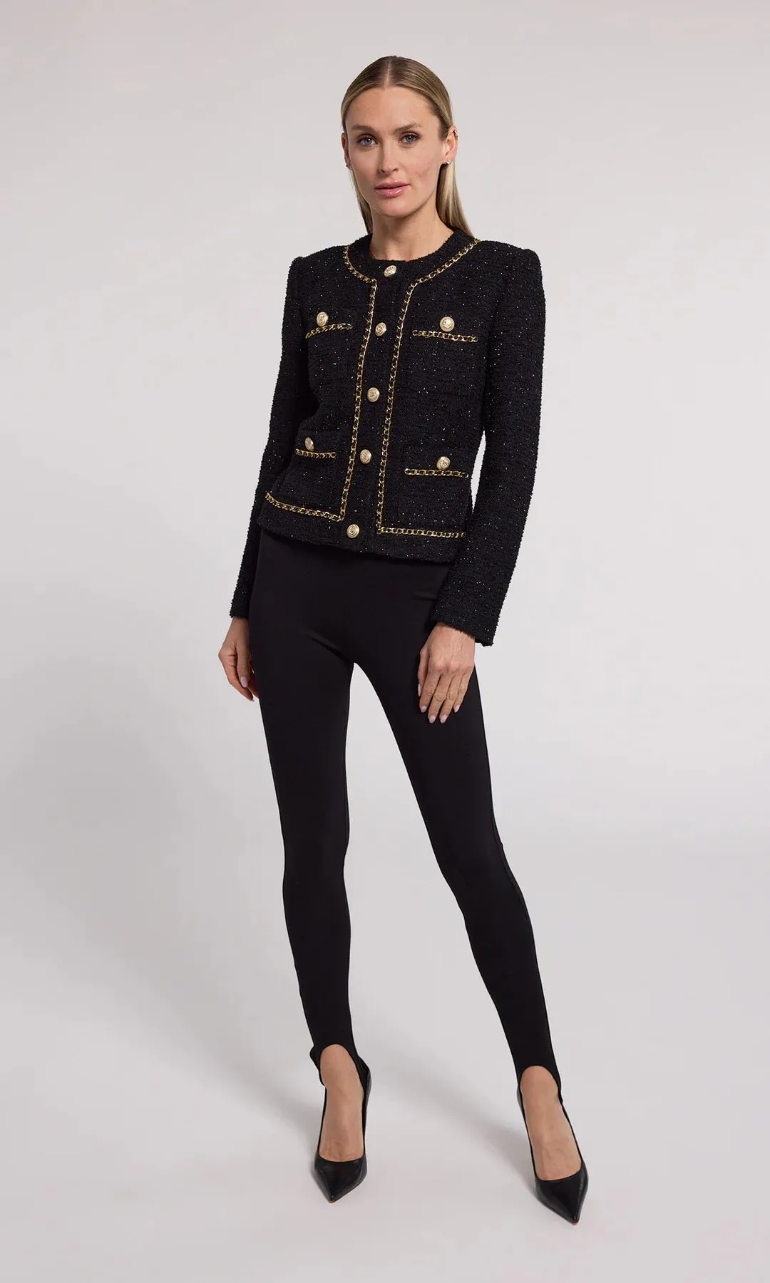 Velma Tweed Jacket - Black