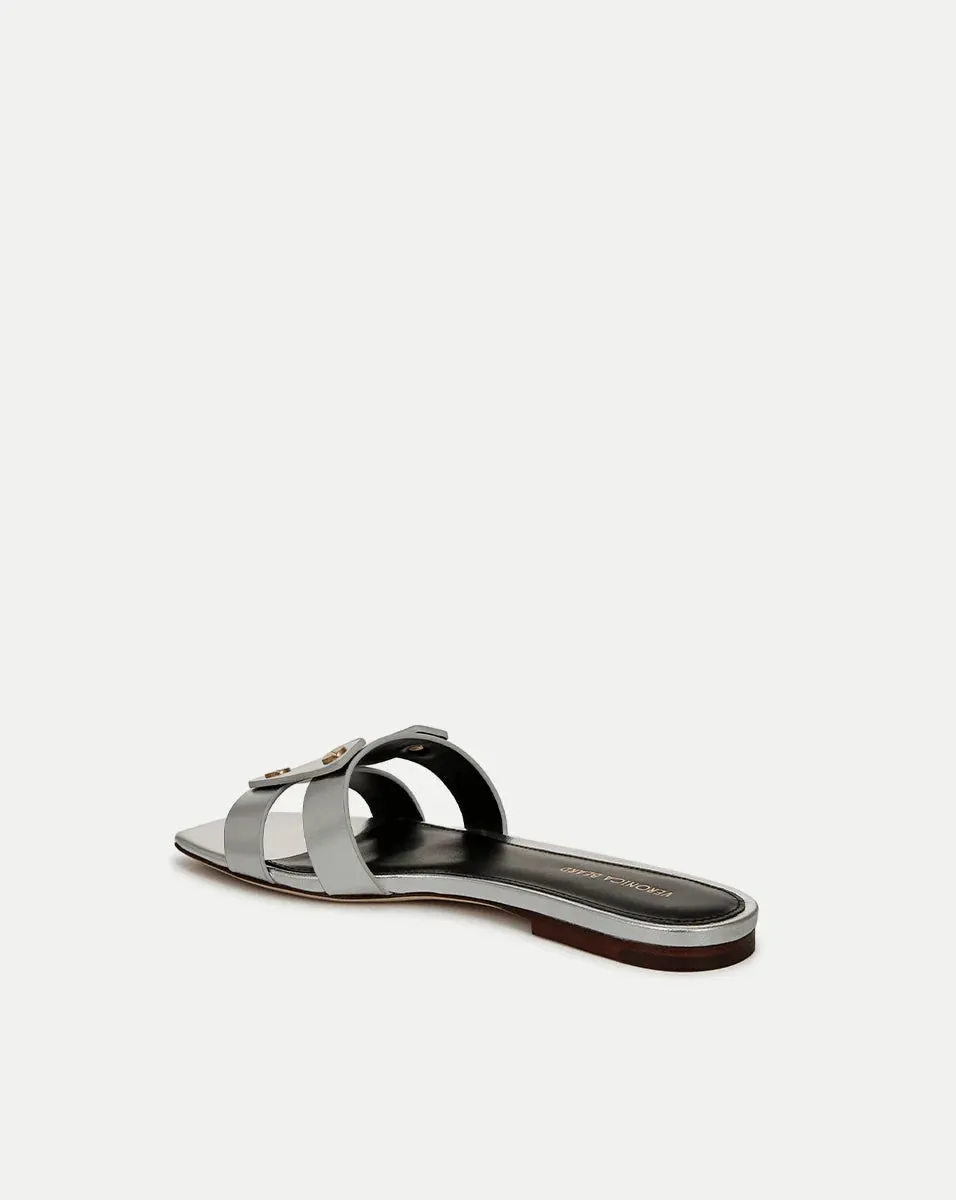 Via Slide Sandal Silver