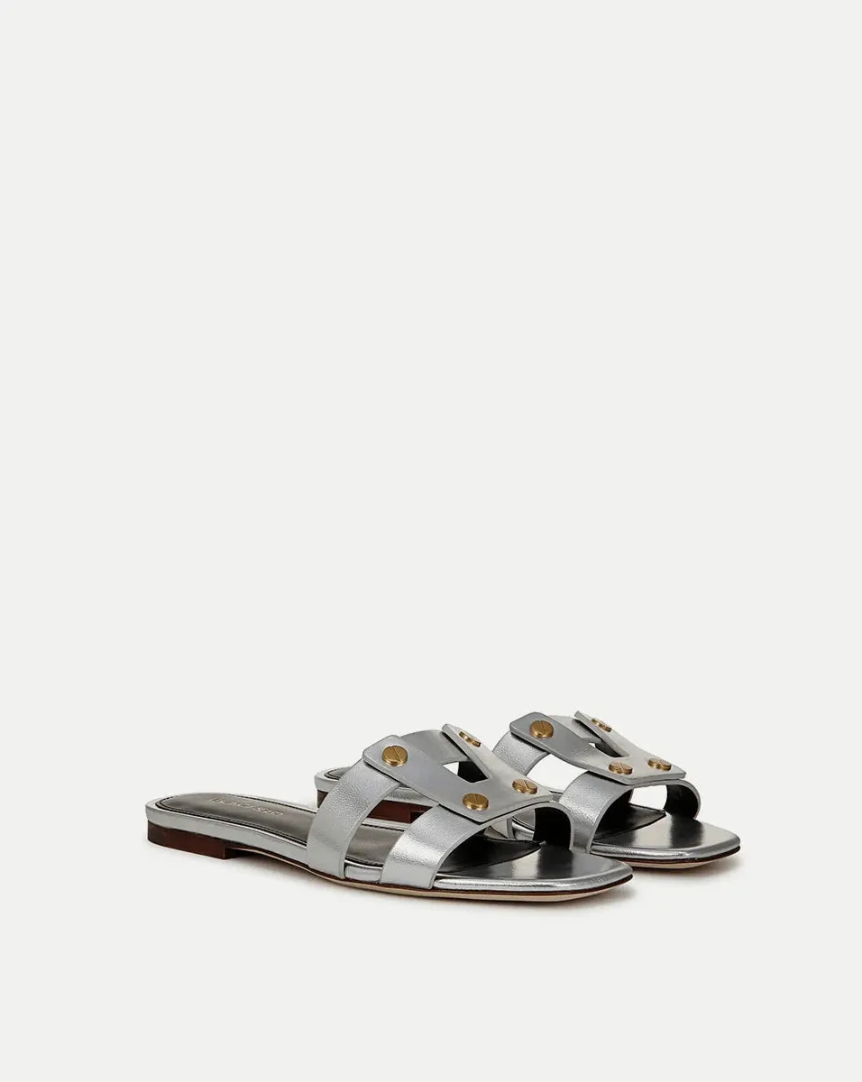 Via Slide Sandal Silver
