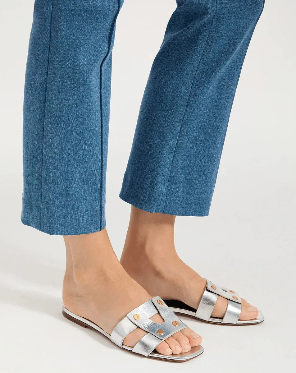 Via Slide Sandal Silver