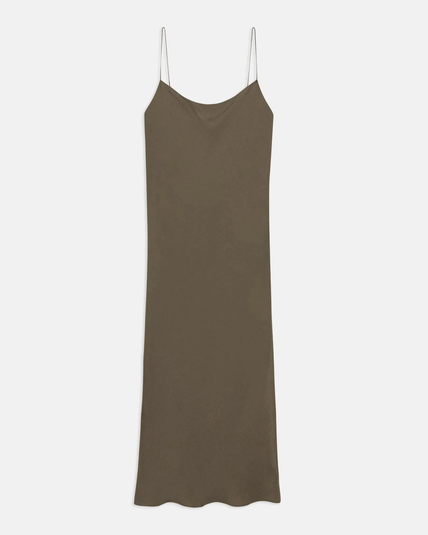 Washed Twill Smocked Slip Dress - Willow