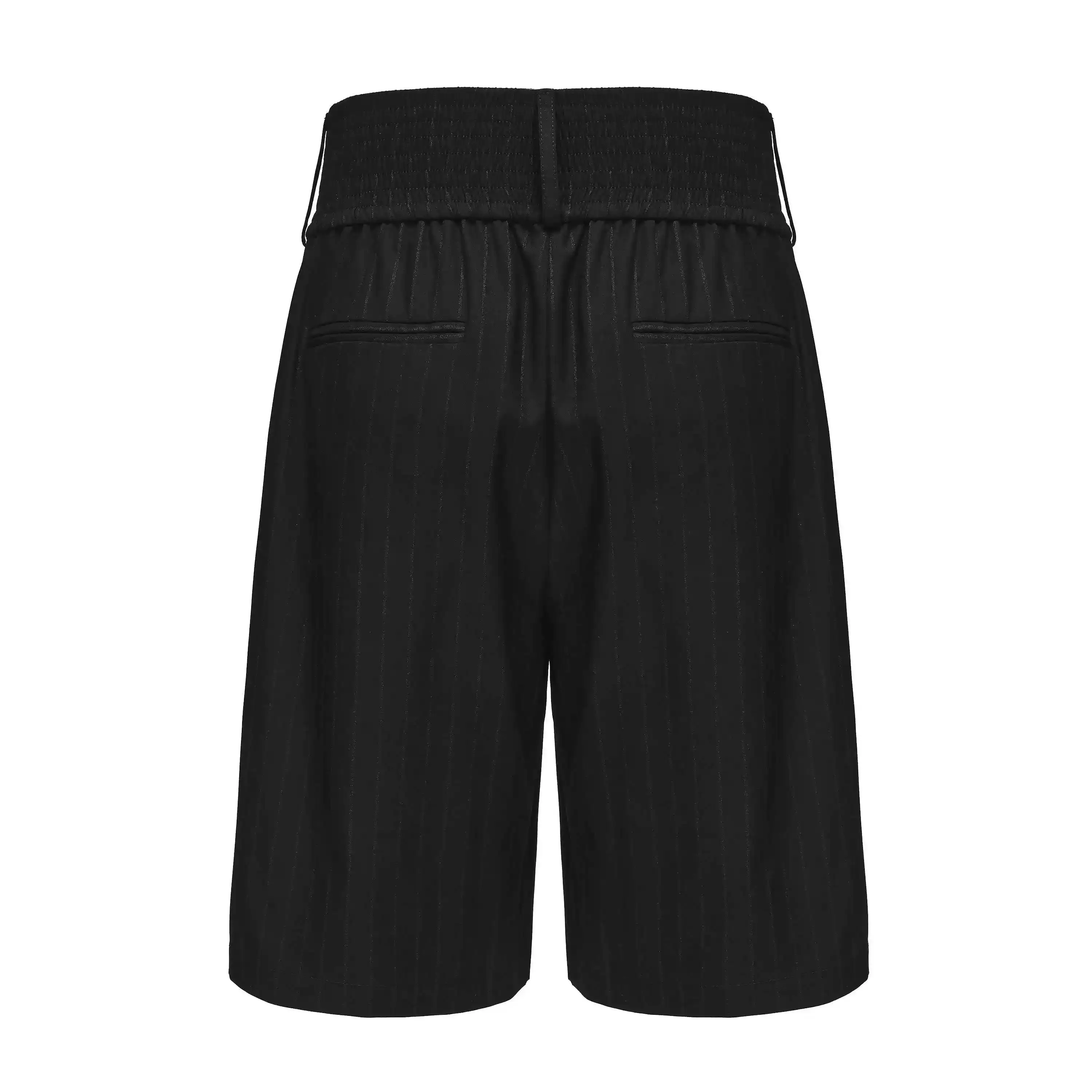 Wool-Blend Boxing Waist Suit Shorts