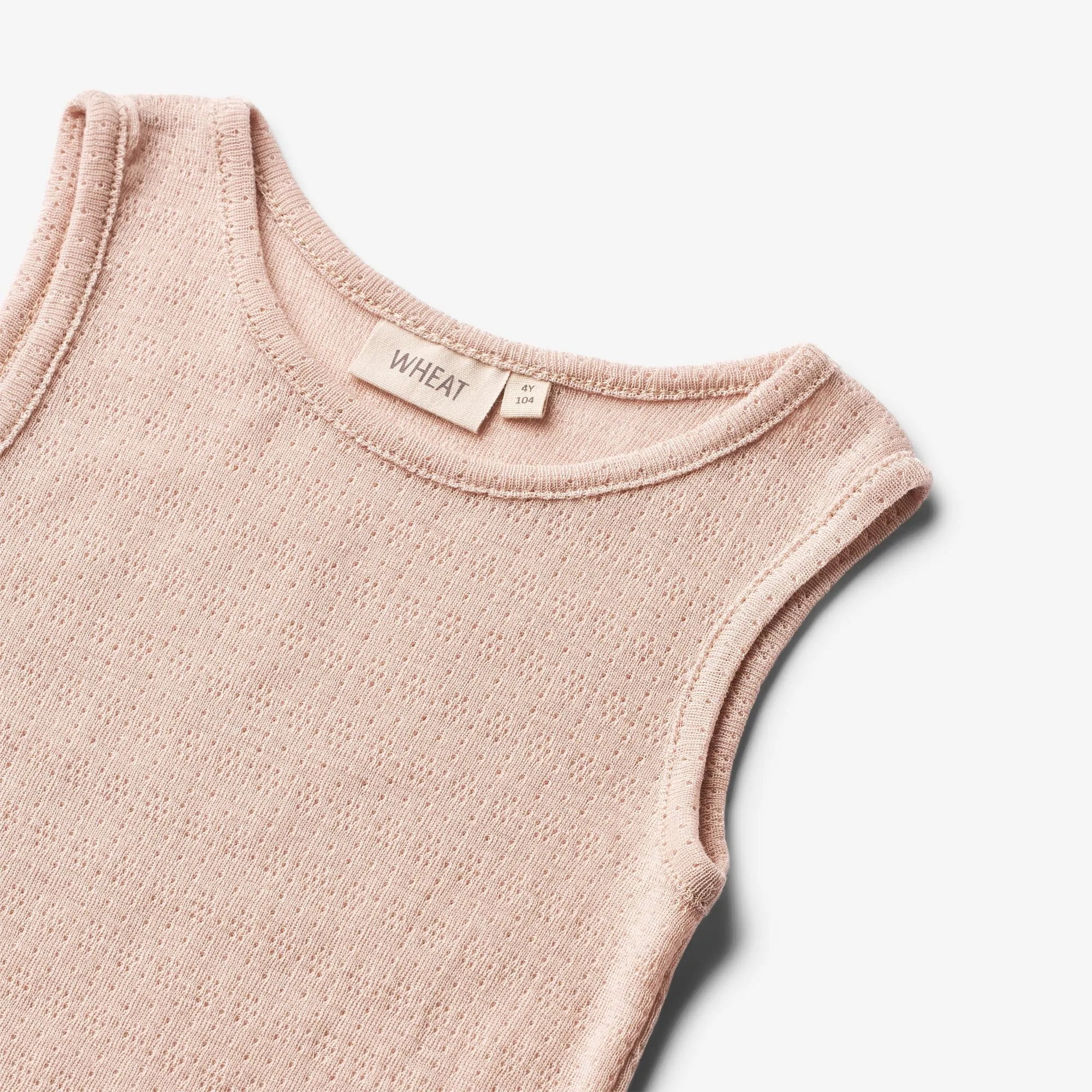 Wool Silk Singlet Cilia - pale lilac